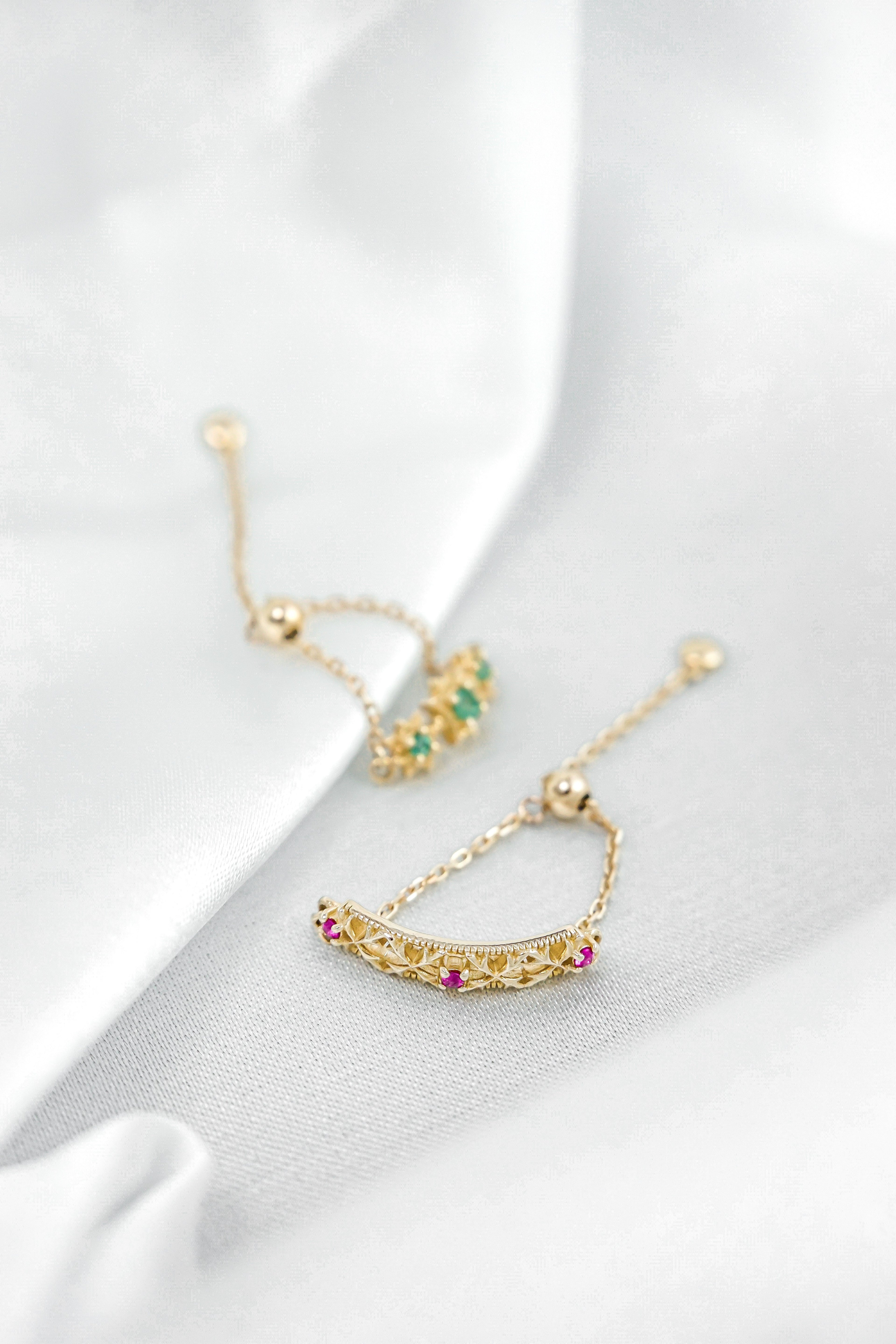 日本製K金紅寶石鏤空戒指鍊戒高拍