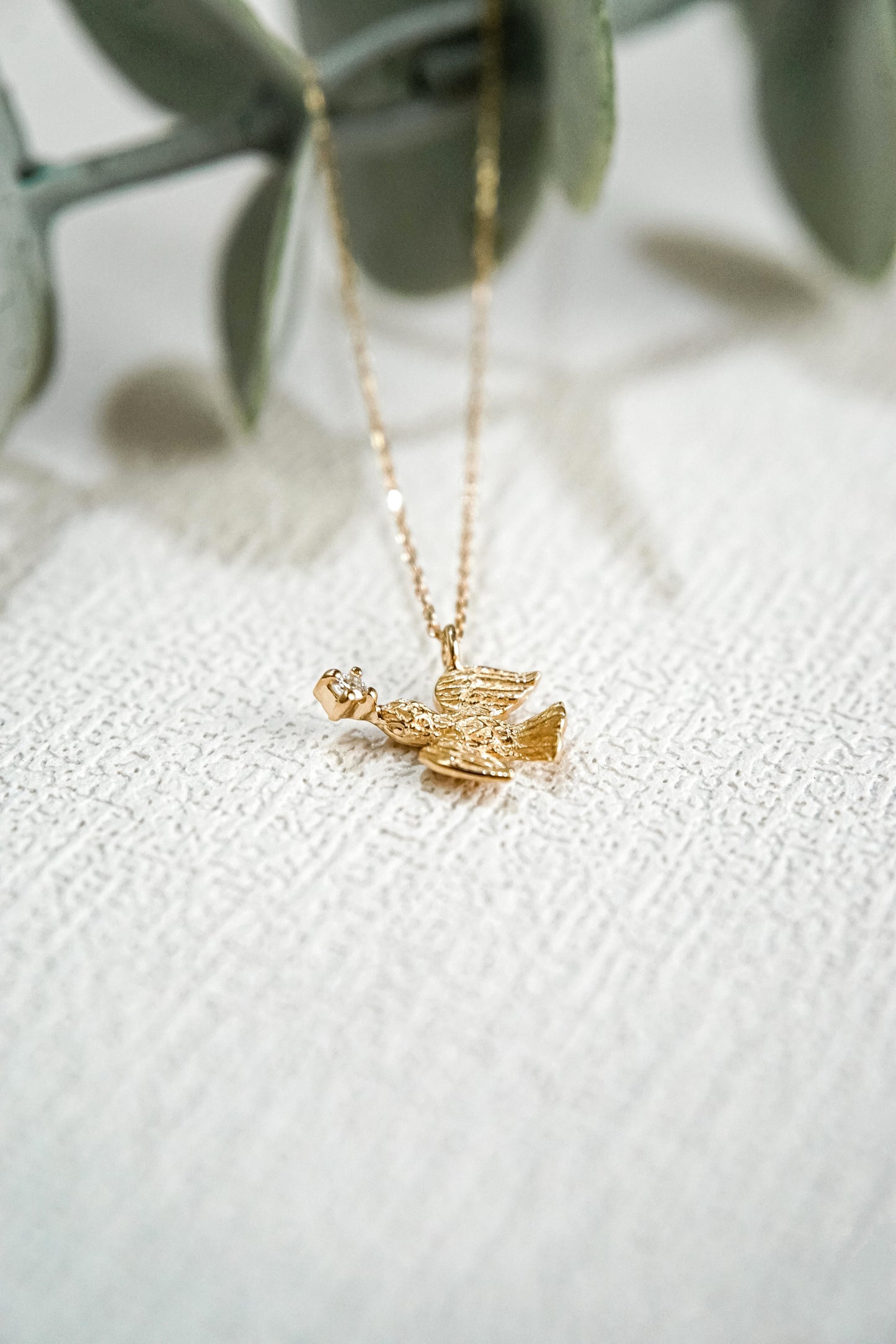 Dove Diamond Necklace