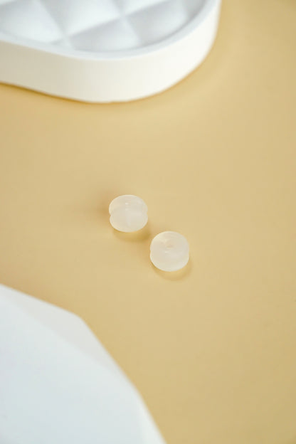 18K Gold Clover Earrings